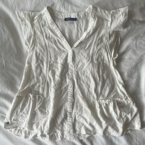 Bonobo White Women's Top with intricate details